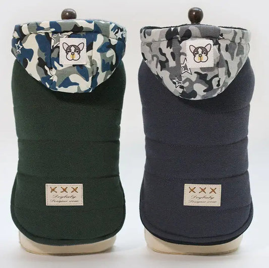 Insulated dog winter coat with adjustable fit