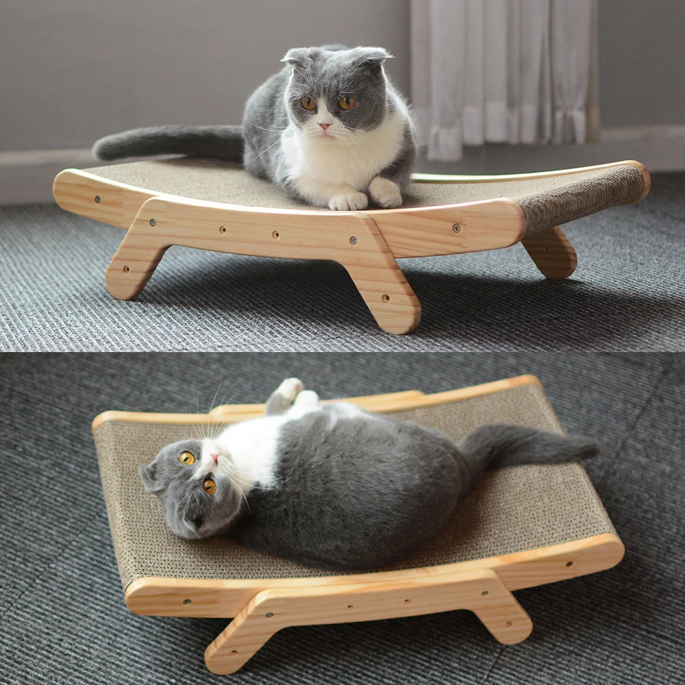 Durable cat scratcher with catnip